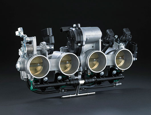 Electronic throttle actuation system in motorcycle engine